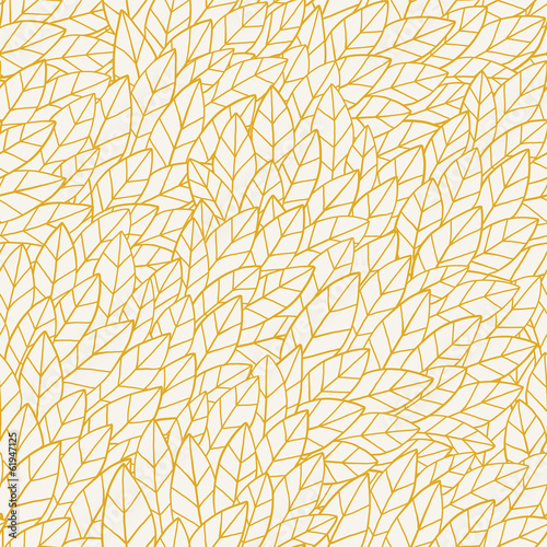 Seamless pattern with leaves
