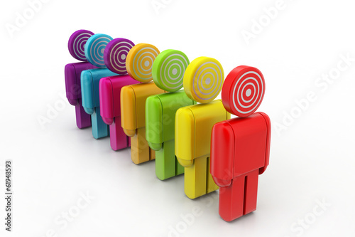 3d targeted people