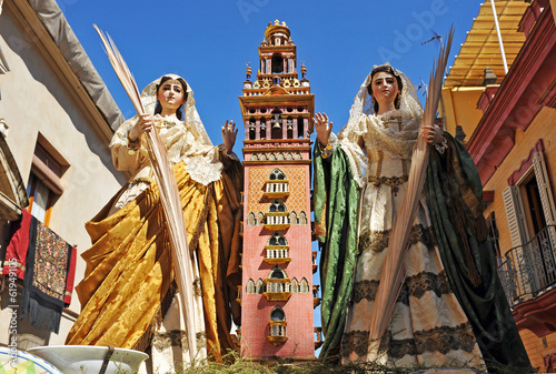 Fiesta religiosa del Corpus en Triana, Sevilla, España photo