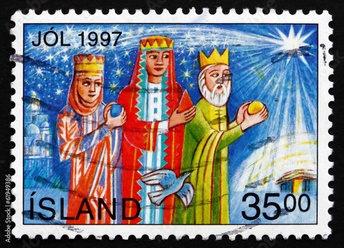 Postage stamp Iceland 1997 Magi, Christmas