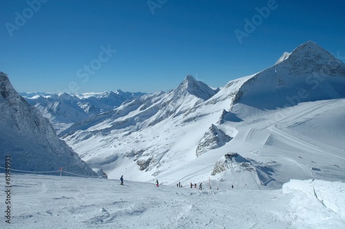 Ski slopes on Hintertux glacier