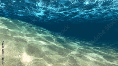 Fotografia Surface of the sand under water