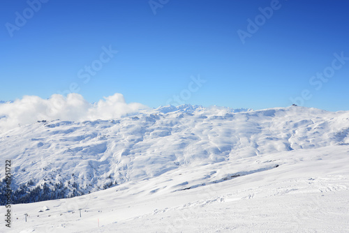 Fototapeta Naklejka Na Ścianę i Meble -  Skigebiet Flims Laax Falera