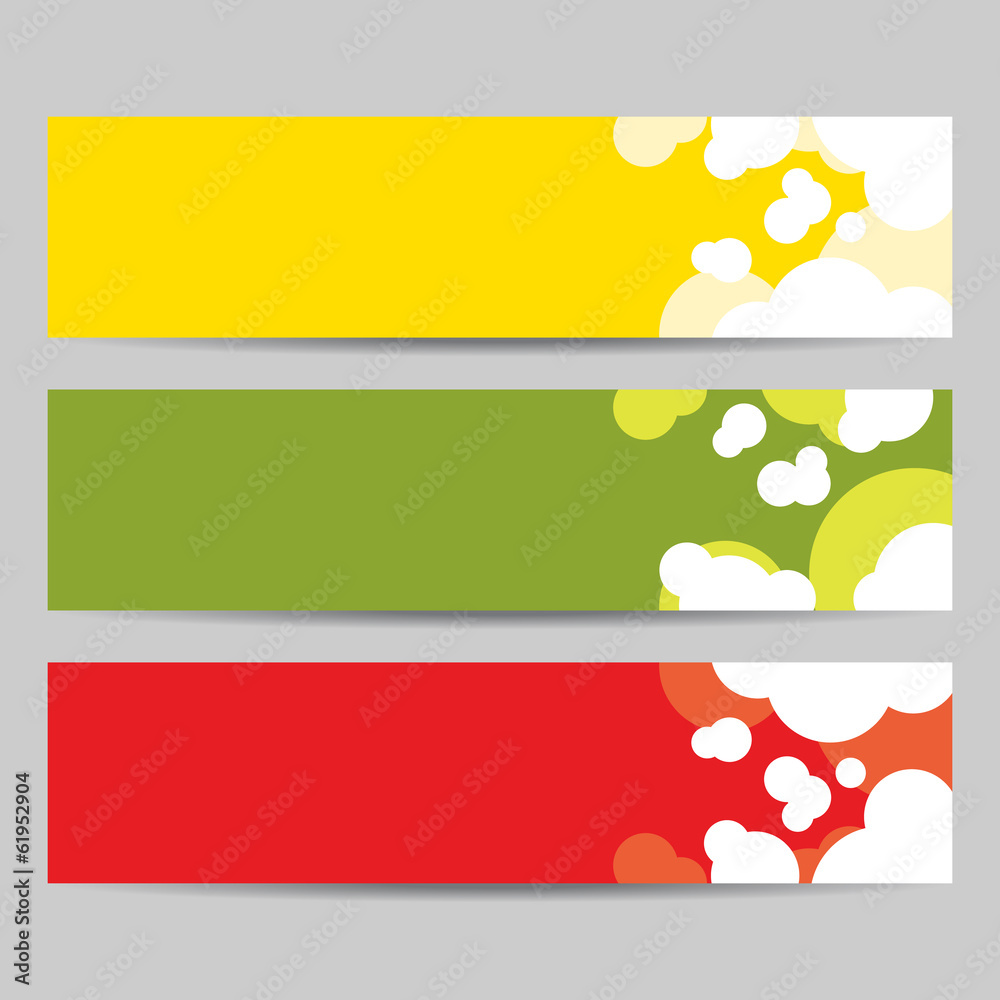 Obraz premium Vector illustration of website banners