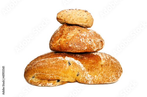 Fresh bread isolated © chekman