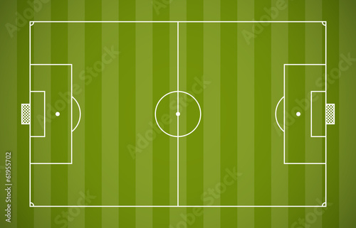 Soccer field lining vector template