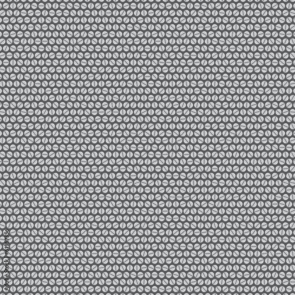 Background made of gray bolts Background made of gray bolts
