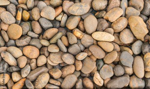 Pebbles texture background image.