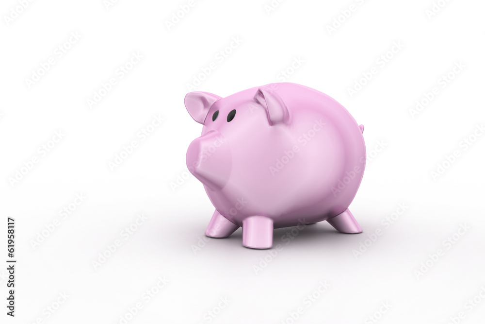 Obraz premium pink piggy bank, investment concept