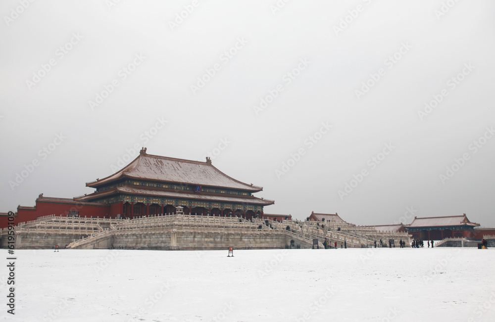 The Forbidden City in winter,Beijing The Forbidden City in winter,Beijing