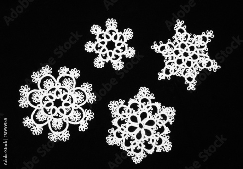 tatted snowflakes photo