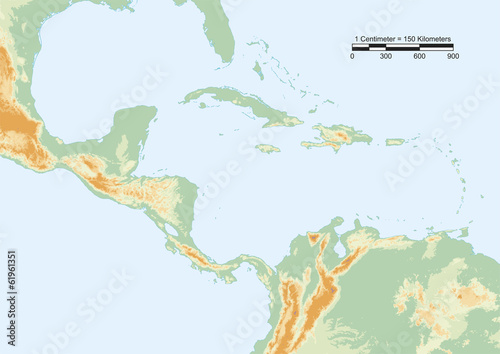 Central America physical