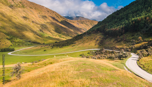 Winding Valley Road on the way to Moke Lake photo