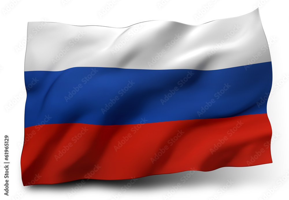 flag of Russia - obrazy, fototapety, plakaty 
