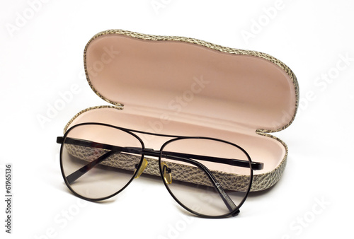 Glasses and a spectacle-case