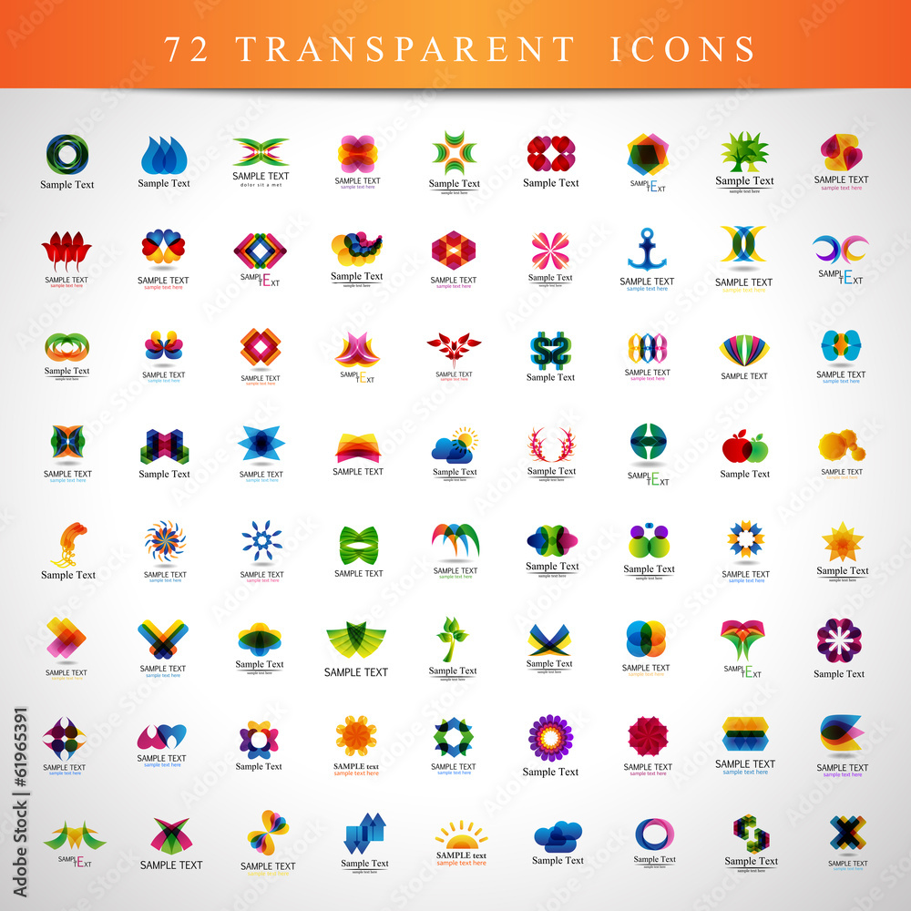 Unusual Icons Set - Isolated On Gray Background Unusual Icons Set - Isolated On Gray Background