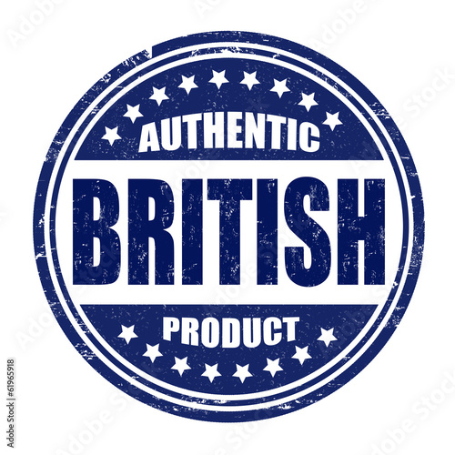 Authentic british product stamp