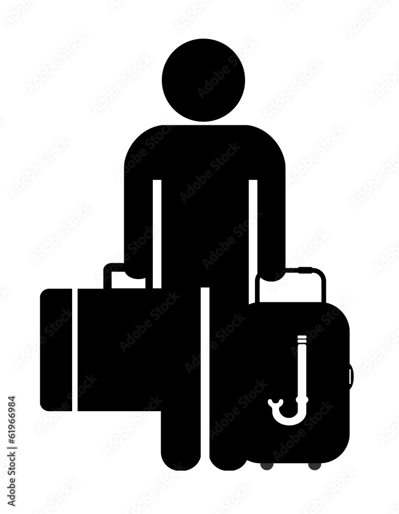 Tuba dans une valise de touriste Tuba dans une valise de touriste