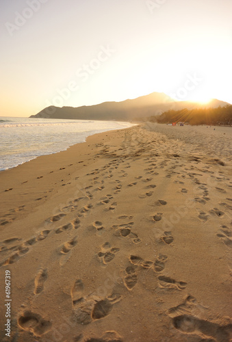 sunrise sunset at beach