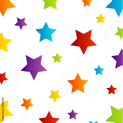 Background with colorful stars