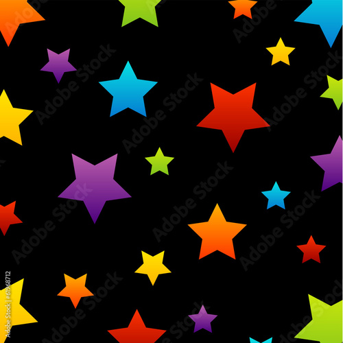 Background with colorful stars
