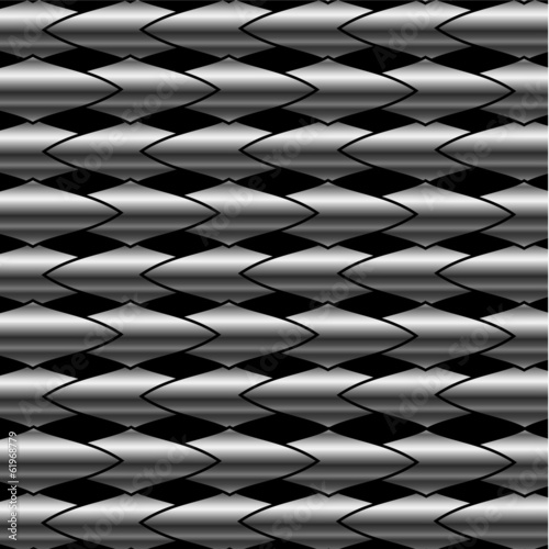 Fractal steel background with irregular shapes