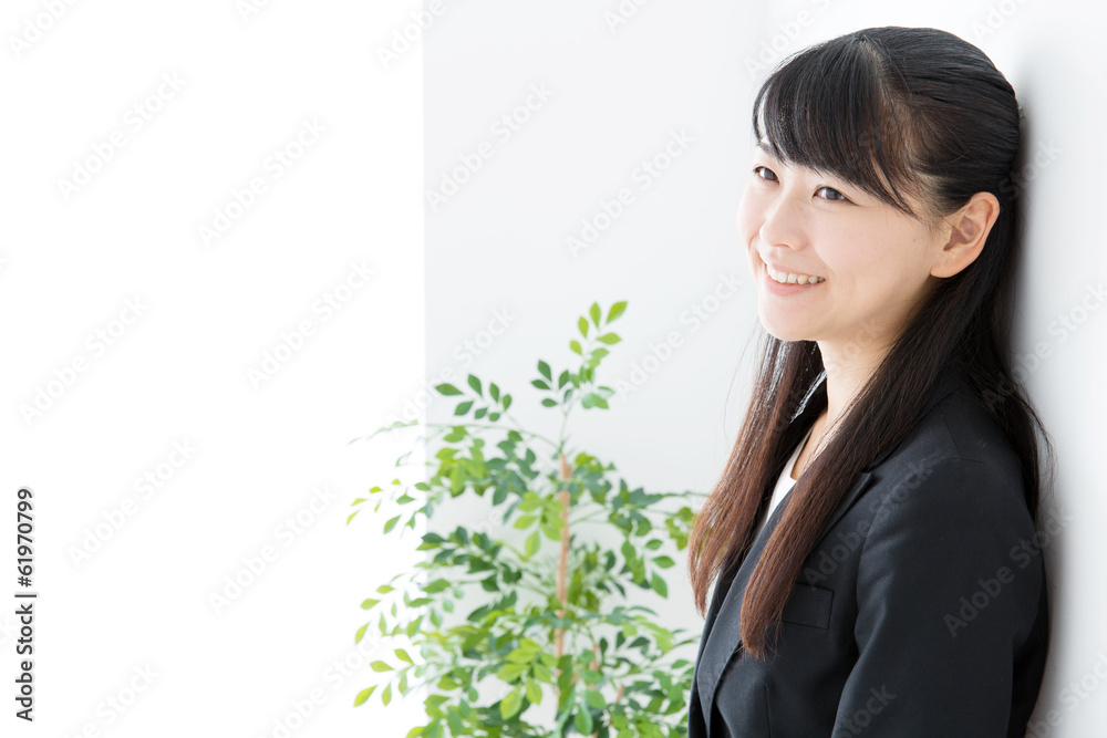 young asian businesswoman relaxing young asian businesswoman relaxing