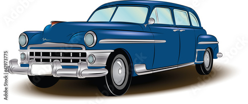 red retro blue 1930-1950 without background