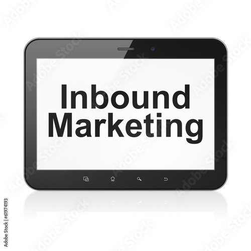 Business concept: Inbound Marketing on tablet pc computer