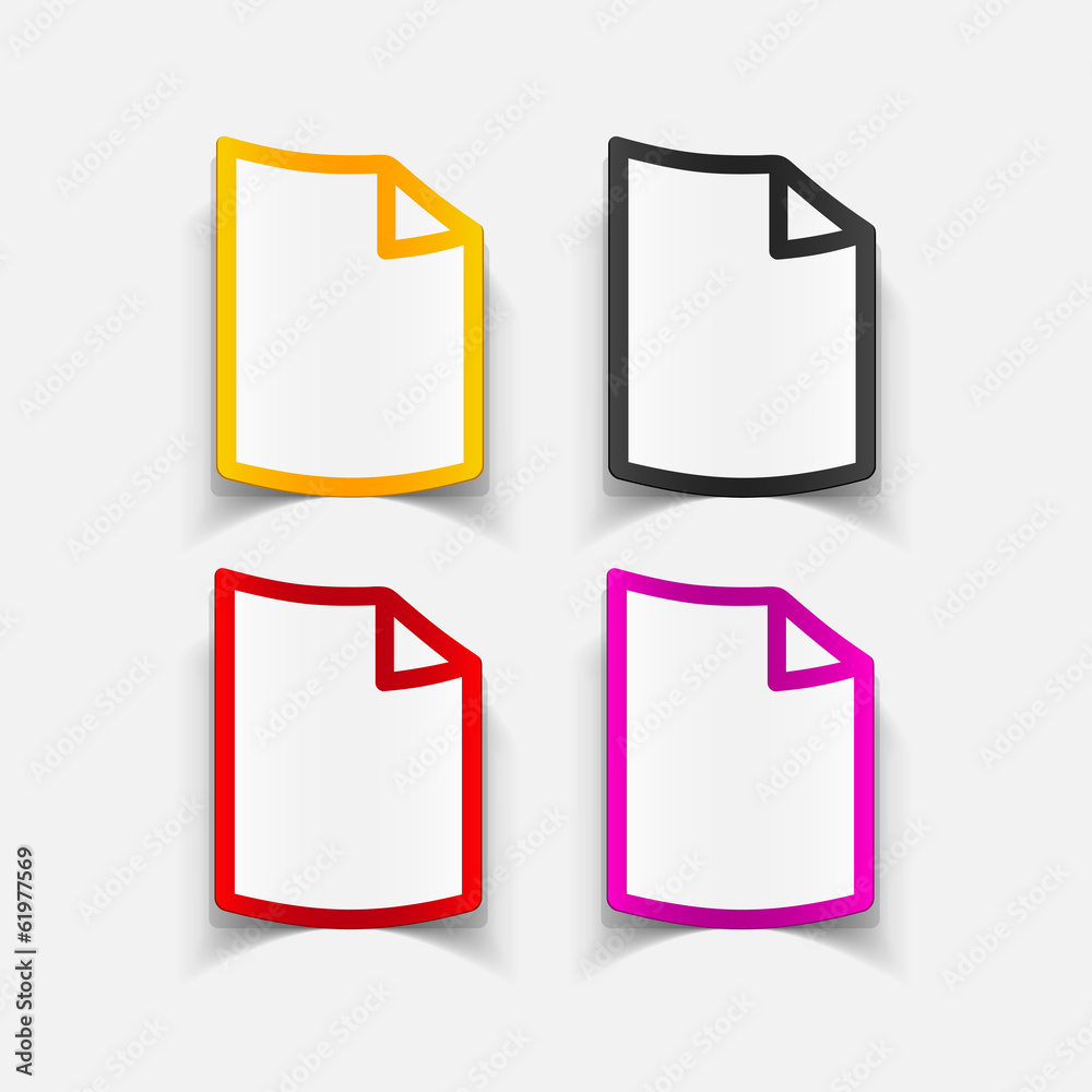realistic design element: paper, a4 realistic design element: paper, a4