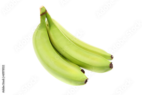 Fruit banana isolated on white background.