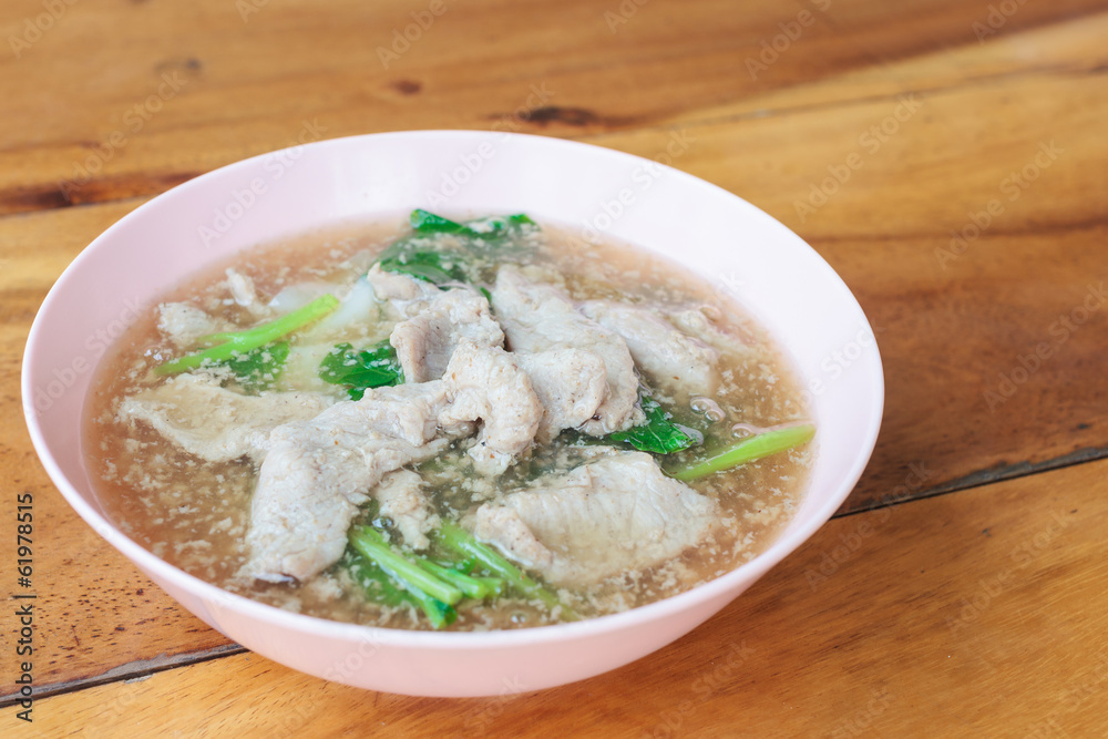 Thailand traditional food, noodle in creamy gravy sauce Thailand traditional food, noodle in creamy gravy sauce
