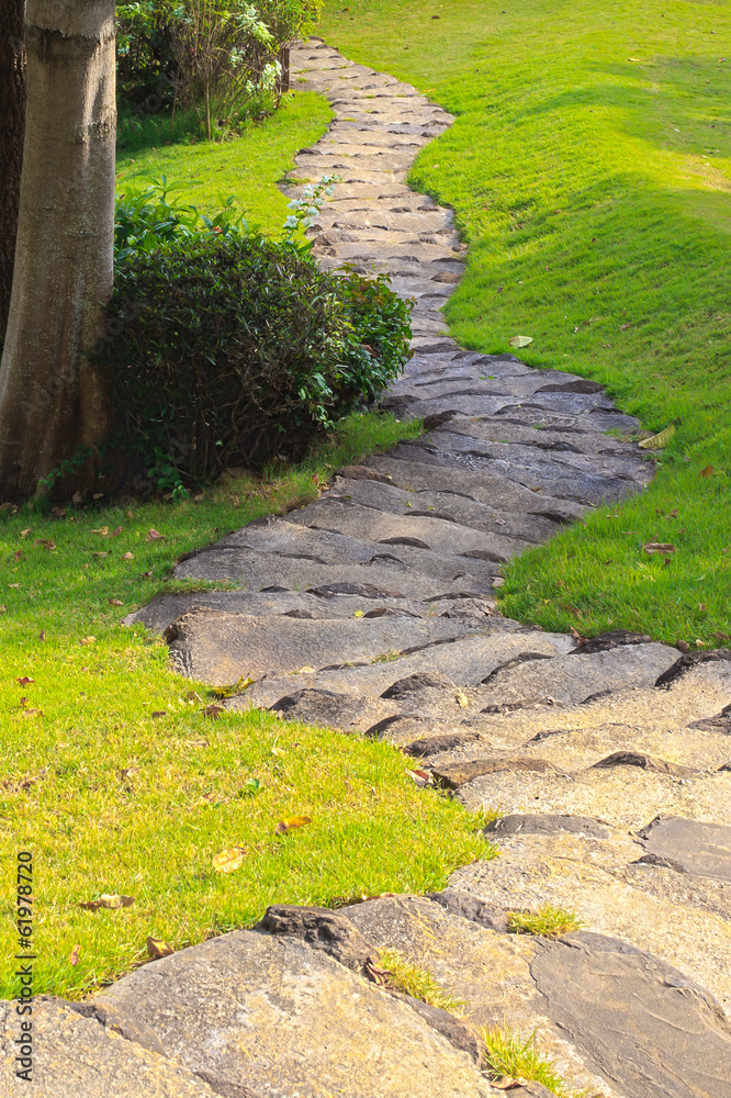 Obraz premium Garden walk way