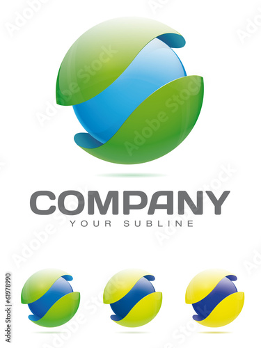 Abstract Company Logo - Sphere in Protective Shell