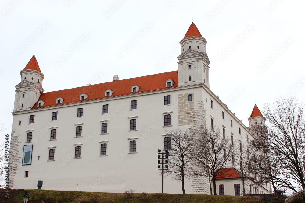 Ansicht der Bratislavaer Burg in der Slowakei