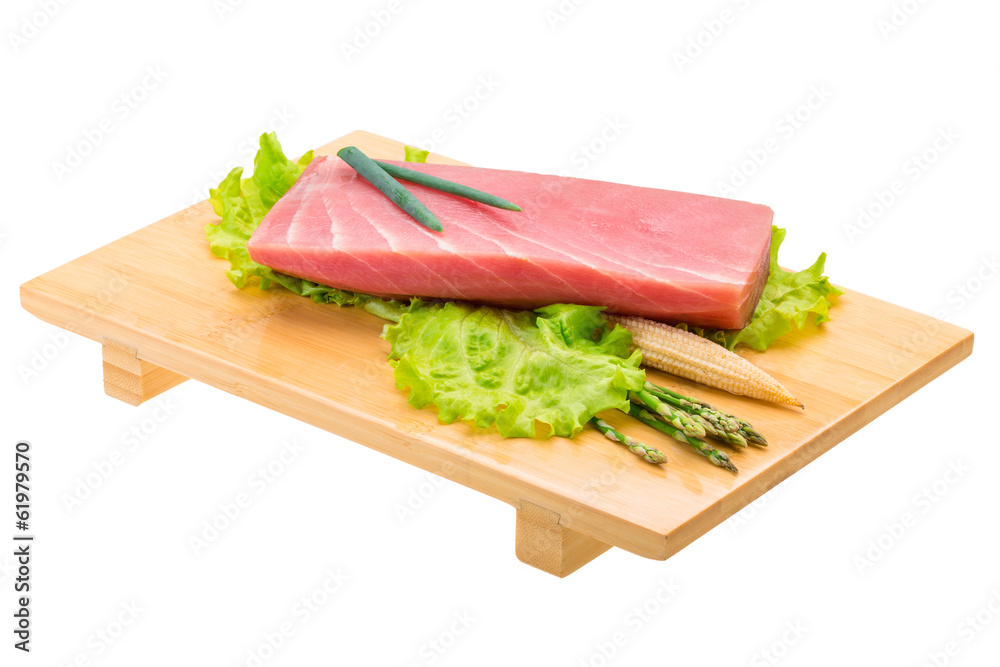 Tuna raw steak