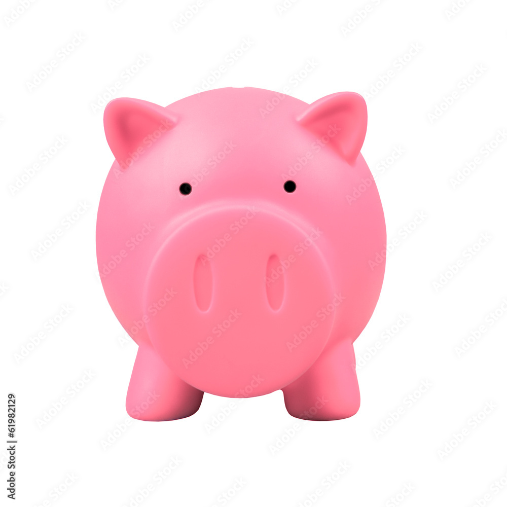 Piggy bank on white background Piggy bank on white background