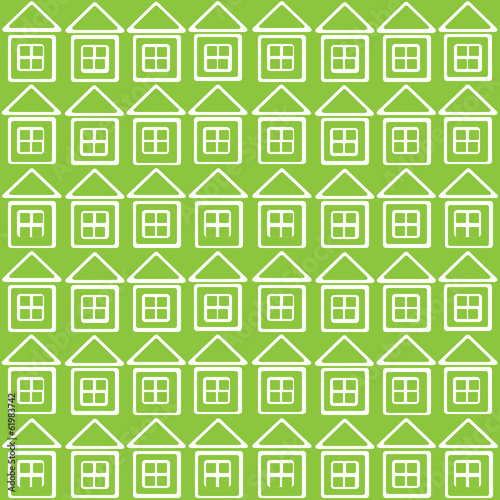 white houses icon of seamless pattern