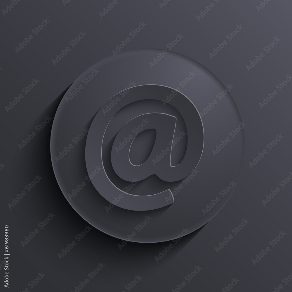 Vector modern dark circle icon. Eps10 Vector modern dark circle icon. Eps10