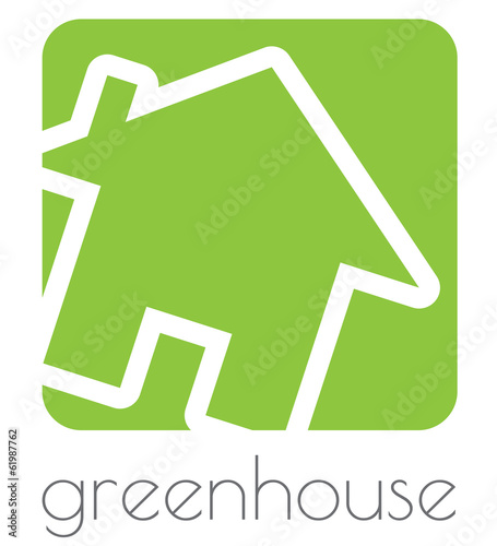 Green house logo