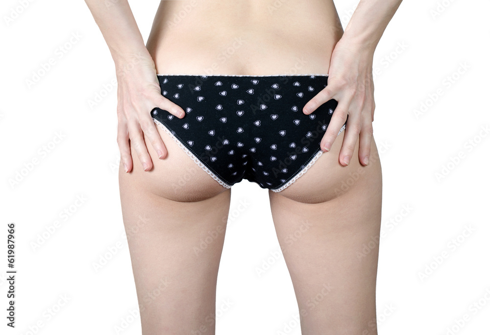 Girl with hands on buttocks Girl with hands on buttocks