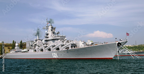 Russian cruiser Moskva in Sevastopol (Crimea, Ukraine) photo