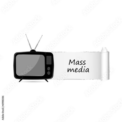 mass media icon vector
