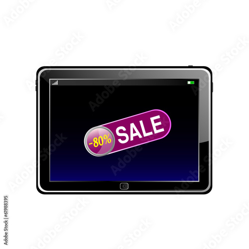 tablet on sale color vector