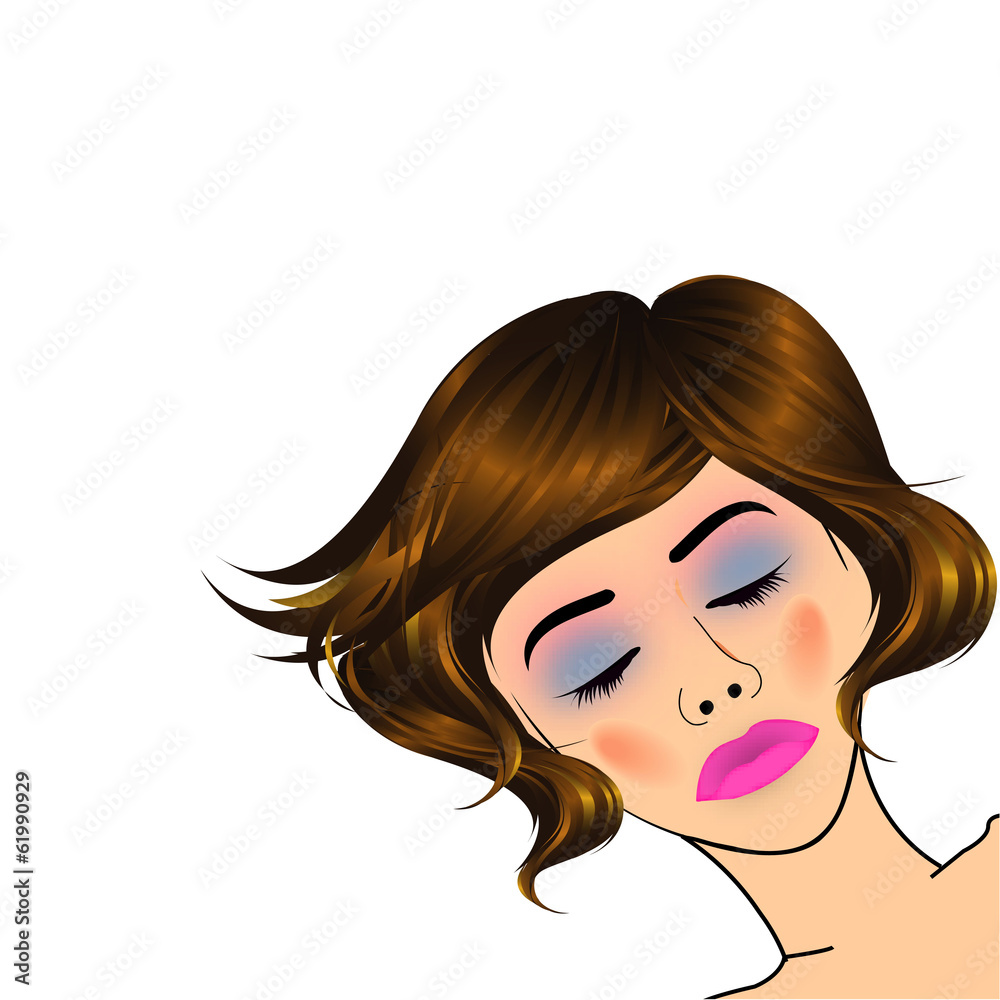 beautiful lady with golden highlights on hair beautiful lady with golden highlights on hair