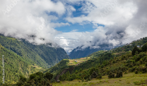 Beautiful landscape of Himalayas mountains