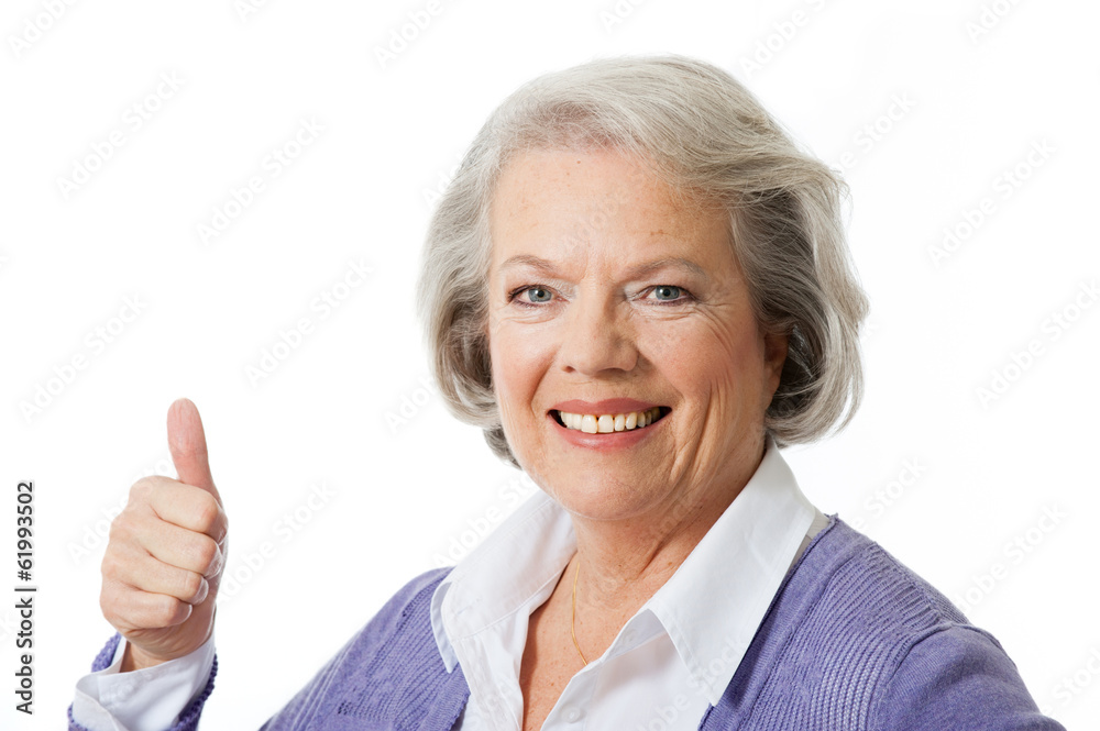 Attraktive ältere Frau