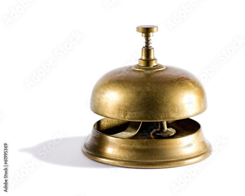 Vintage brass service bell photo