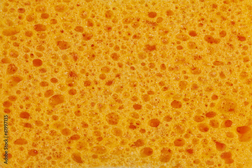Orange sponge foam