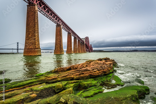 Iron bridge over bay in Edi...
